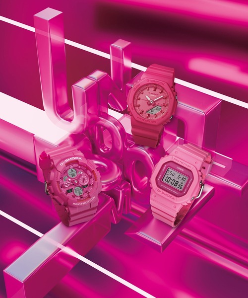 G-SHOCK（ジーショック）の「POWER PINKシリーズ / GMA-P2100PP-4AJF（アナログ腕時計・レディース・ピンク・FREE）」の4枚目の写真