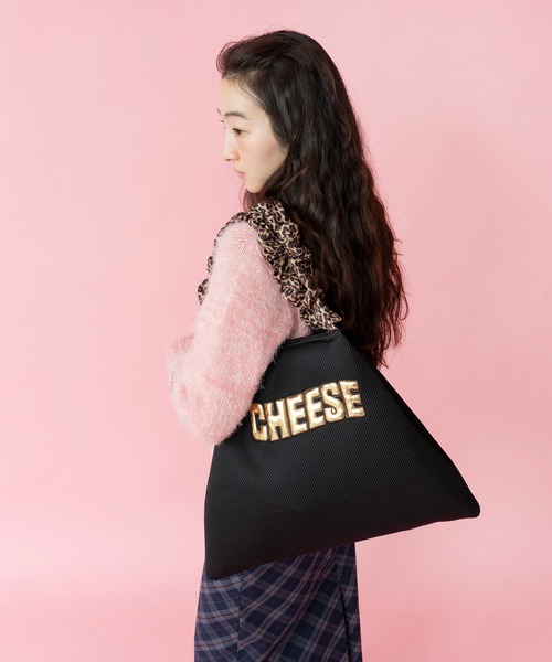 Casselini(キャセリーニ)の「Casselini(キャセリーニ)メッシュロゴトート(トートバッグ・レディース・イエロー/レオパード/ブルー/ブラック・FREE)」の1枚目の写真