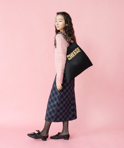 Casselini(キャセリーニ)の「Casselini(キャセリーニ)メッシュロゴトート(トートバッグ・レディース・イエロー/レオパード/ブルー/ブラック・FREE)」の10枚目の写真