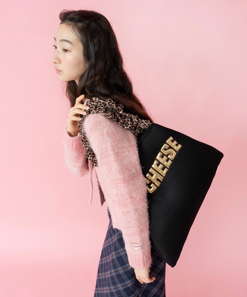 Casselini(キャセリーニ)の「Casselini(キャセリーニ)メッシュロゴトート(トートバッグ・レディース・イエロー/レオパード/ブルー/ブラック・FREE)」の11枚目の写真