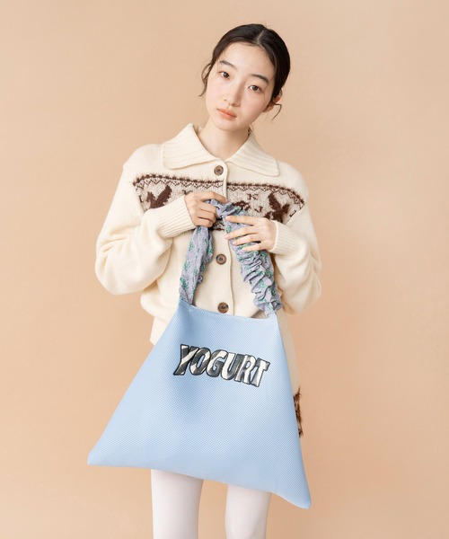 Casselini(キャセリーニ)の「Casselini(キャセリーニ)メッシュロゴトート(トートバッグ・レディース・イエロー/レオパード/ブルー/ブラック・FREE)」の13枚目の写真