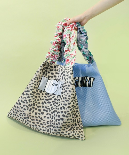 Casselini(キャセリーニ)の「Casselini(キャセリーニ)メッシュロゴトート(トートバッグ・レディース・イエロー/レオパード/ブルー/ブラック・FREE)」の8枚目の写真