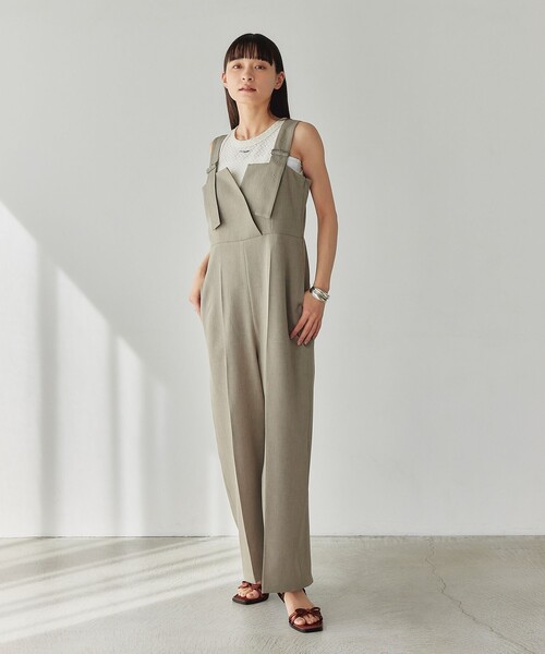 EMMEL REFINES（エメルリファインズ）の「＜EMMEL REFINES＞EM ワイドベルト サロペット（サロペット/オーバーオール・レディース・ブラック/ベージュ・S/M）」の15枚目の写真