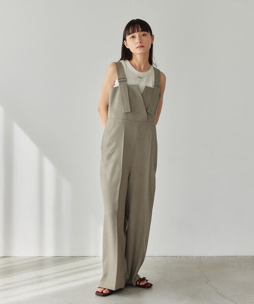 EMMEL REFINES（エメルリファインズ）の「＜EMMEL REFINES＞EM ワイドベルト サロペット（サロペット/オーバーオール・レディース・ブラック/ベージュ・S/M）」の16枚目の写真