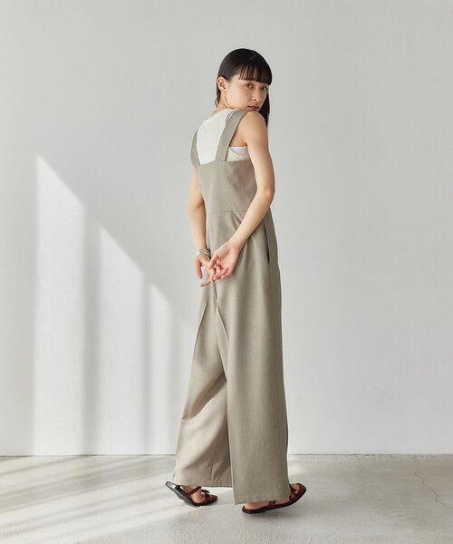 EMMEL REFINES（エメルリファインズ）の「＜EMMEL REFINES＞EM ワイドベルト サロペット（サロペット/オーバーオール・レディース・ブラック/ベージュ・S/M）」の18枚目の写真