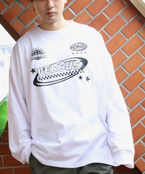 8(eight)(エイト)の「天竺プリントロゴ長袖Tシャツ(Tシャツ/カットソー・メンズ・ホワイト/ネイビー/ブラック・MEDIUM/LARGE)」の5枚目の写真