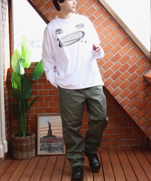 8(eight)(エイト)の「天竺プリントロゴ長袖Tシャツ(Tシャツ/カットソー・メンズ・ホワイト/ネイビー/ブラック・MEDIUM/LARGE)」の8枚目の写真