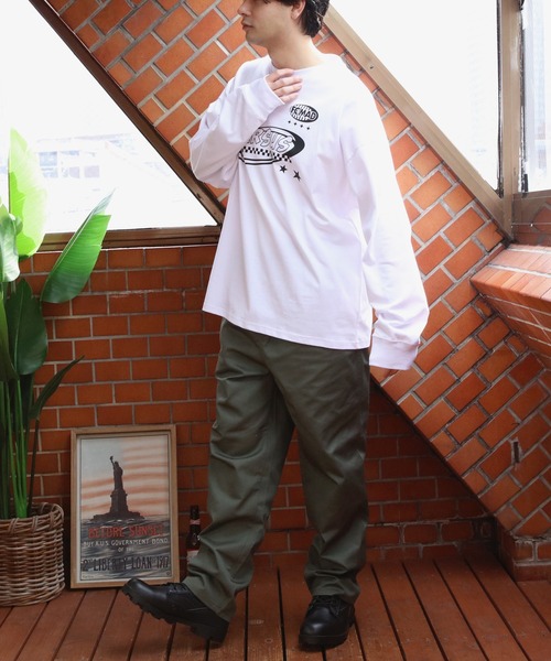 8(eight)(エイト)の「天竺プリントロゴ長袖Tシャツ(Tシャツ/カットソー・メンズ・ホワイト/ネイビー/ブラック・MEDIUM/LARGE)」の11枚目の写真
