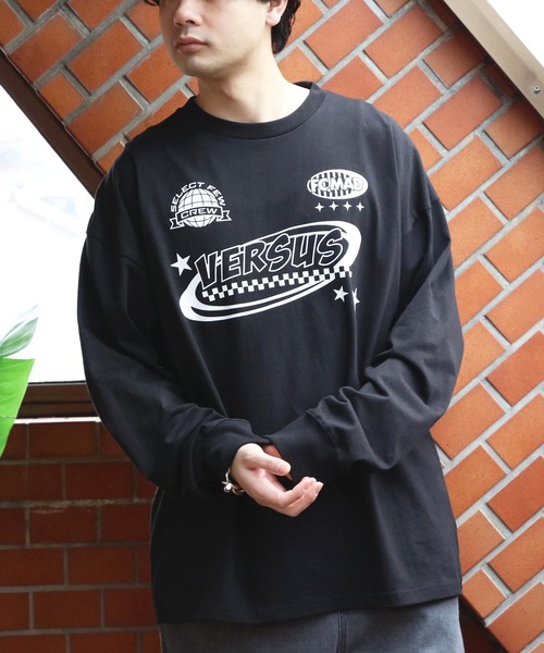 8(eight)(エイト)の「天竺プリントロゴ長袖Tシャツ(Tシャツ/カットソー・メンズ・ホワイト/ネイビー/ブラック・MEDIUM/LARGE)」の14枚目の写真