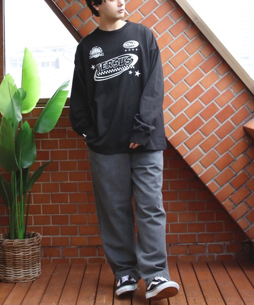 8(eight)(エイト)の「天竺プリントロゴ長袖Tシャツ(Tシャツ/カットソー・メンズ・ホワイト/ネイビー/ブラック・MEDIUM/LARGE)」の15枚目の写真