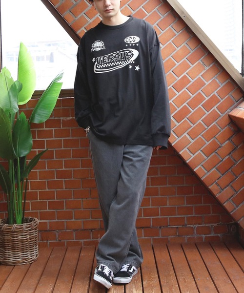 8(eight)(エイト)の「天竺プリントロゴ長袖Tシャツ(Tシャツ/カットソー・メンズ・ホワイト/ネイビー/ブラック・MEDIUM/LARGE)」の17枚目の写真