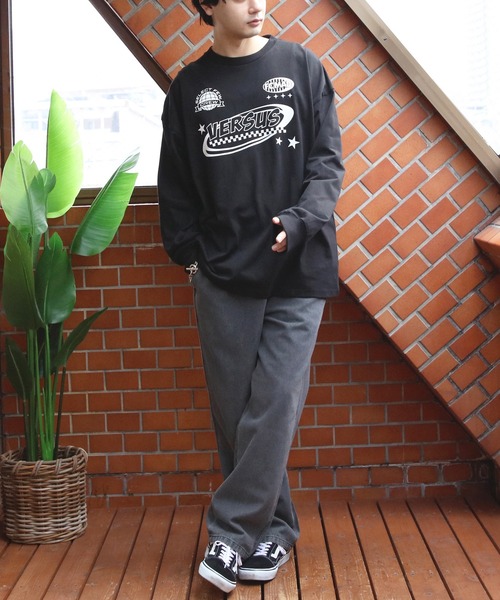 8(eight)(エイト)の「天竺プリントロゴ長袖Tシャツ(Tシャツ/カットソー・メンズ・ホワイト/ネイビー/ブラック・MEDIUM/LARGE)」の18枚目の写真