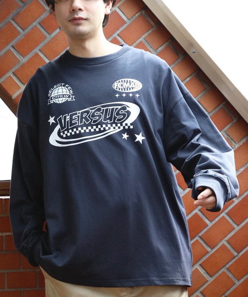 8(eight)(エイト)の「天竺プリントロゴ長袖Tシャツ(Tシャツ/カットソー・メンズ・ホワイト/ネイビー/ブラック・MEDIUM/LARGE)」の22枚目の写真