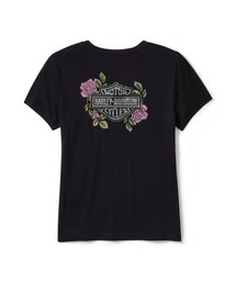 ローズ＆ソーンブリングVネックTシャツ