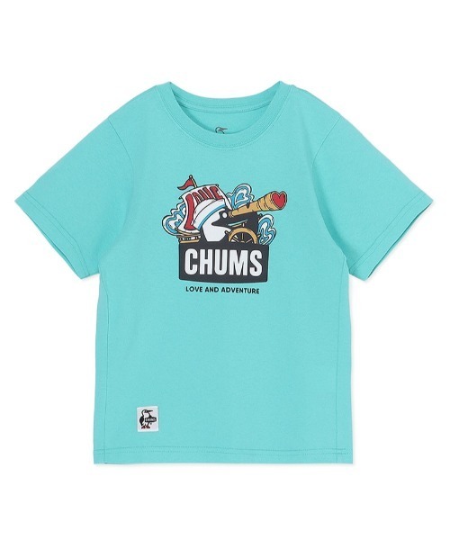 CHUMS（チャムス）の「【CHUMS】 Kids Love & Adventure Booby T-Shirt キッズ ラブアンドアドベンチャー ブービーティーシャツ（Tシャツ/カットソー・キッズ・ピンク/ホワイト/パープル/ミント・X-LARGE/LARGE/MEDIUM）」の3枚目の写真