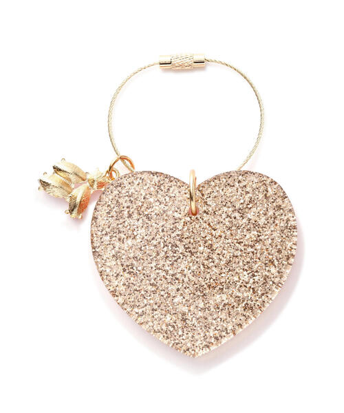 JILLSTUART【送料/関税込】HEART CHAM KEYHOLDER ☆JILLSTUART☆ ハート付き スマートキーホルダー ☆正規品