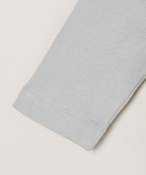 three dots（スリードッツ）の「ファンデーションコットン Tシャツ（Tシャツ/カットソー・レディース・ブラック/ネイビー/ホワイト/ブラック系その他/グレー・MEDIUM/SMALL）」の18枚目の写真