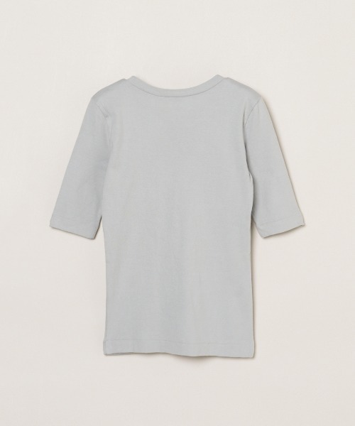 three dots（スリードッツ）の「ファンデーションコットン Tシャツ（Tシャツ/カットソー・レディース・ブラック/ネイビー/ホワイト/ブラック系その他/グレー・MEDIUM/SMALL）」の16枚目の写真