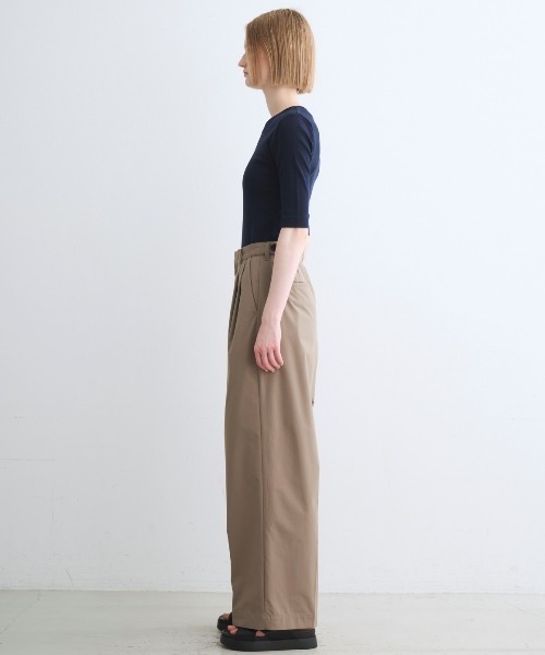 three dots（スリードッツ）の「ファンデーションコットン Tシャツ（Tシャツ/カットソー・レディース・ブラック/ネイビー/ホワイト/ブラック系その他/グレー・MEDIUM/SMALL）」の13枚目の写真