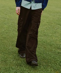 Water Repellent Wide Cargo Trousers