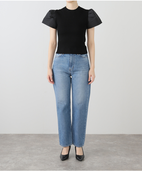 ニット セーター NINA RICCI/ニナ リッチ KNIT TEE PEPLUM SHORT/S ニット 25PMPU009ML0571 レディー セール】NINA RICCI/ニナ リッチ KNIT TEE PEPLUM SHORT/S