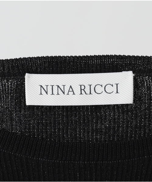 ニット セーター NINA RICCI/ニナ リッチ KNIT TEE PEPLUM SHORT/S ニット 25PMPU009ML0571 レディー セール】NINA RICCI/ニナ リッチ KNIT TEE PEPLUM SHORT/S