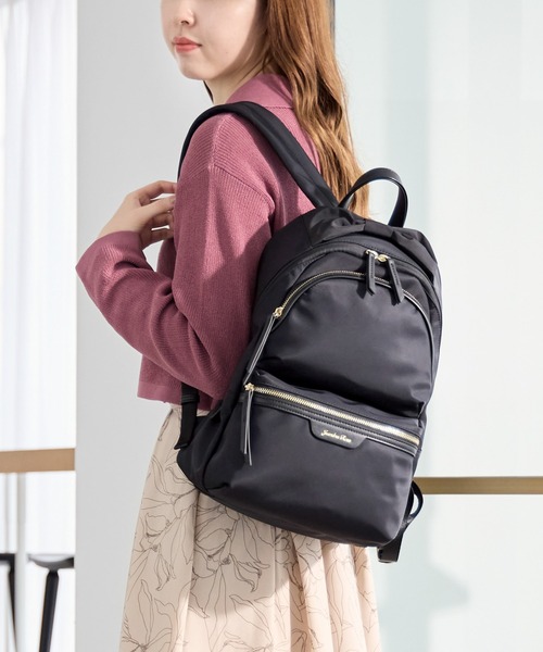 Jewelna Rose(ジュエルナローズ)の「プリモ・リュックサック A4ジャストサイズ 16195(バックパック/リュック・レディース・グレイッシュベージュ/ブラック/ネイビー・FREE)」の1枚目の写真