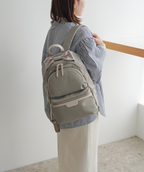 Jewelna Rose(ジュエルナローズ)の「プリモ・リュックサック A4ジャストサイズ 16195(バックパック/リュック・レディース・グレイッシュベージュ/ブラック/ネイビー・FREE)」の13枚目の写真