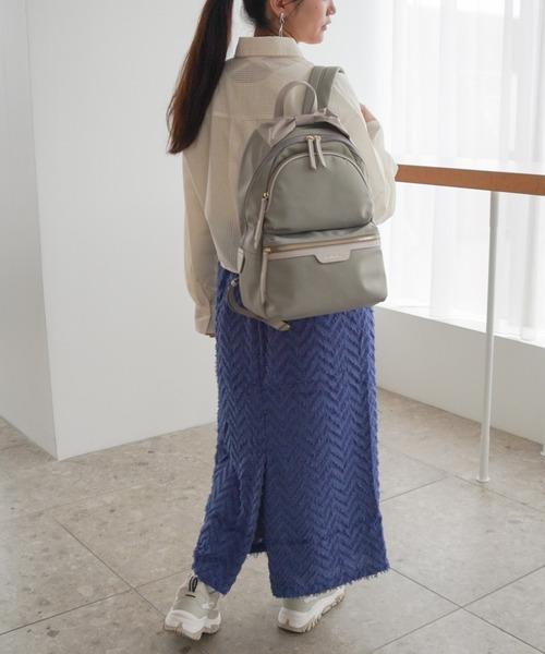 Jewelna Rose(ジュエルナローズ)の「プリモ・リュックサック A4ジャストサイズ 16195(バックパック/リュック・レディース・グレイッシュベージュ/ブラック/ネイビー・FREE)」の15枚目の写真