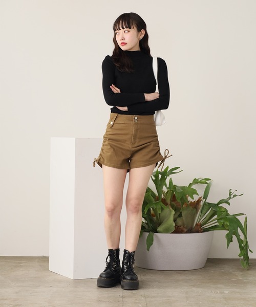 ROOPTOKYO（ループトウキョウ）の「細リブハイネックトップス 秋物 秋服 2026年秋冬 冬服（ニット/セーター・レディース・ブラック/グレー/ホワイト/ベージュ・FREE）」の13枚目の写真