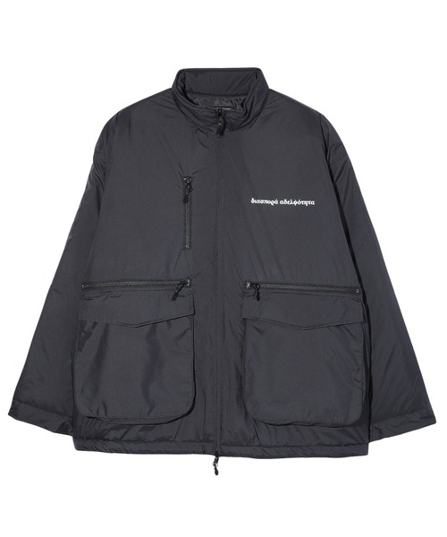 Diaspora Skateboards(ディアスポラスケートボーズ)の「Diaspora Skateboards MID PUFFER JACKET OT01(ブルゾン・メンズ・ベージュ/ブラック・L)」の2枚目の写真