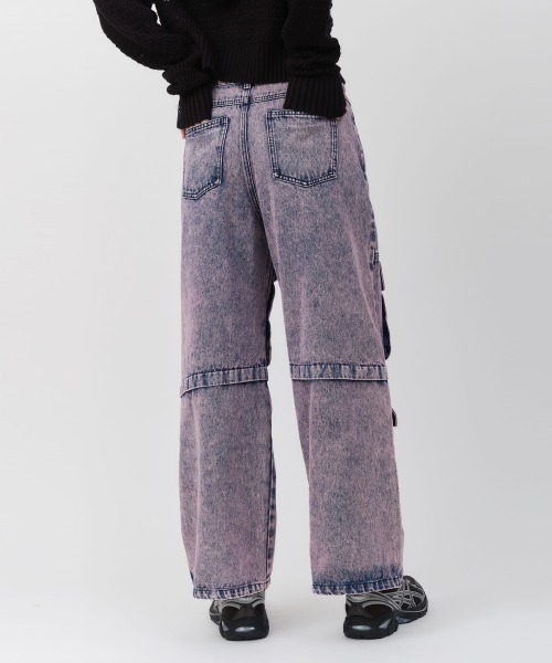 atmos pink（アトモスピンク）の「atmos pink Cargo Denim Pants / アトモス ピンク カーゴ デニム パンツ（その他パンツ・レディース・ブルー/ブラウン/ピンク・XS/S/M）」の7枚目の写真