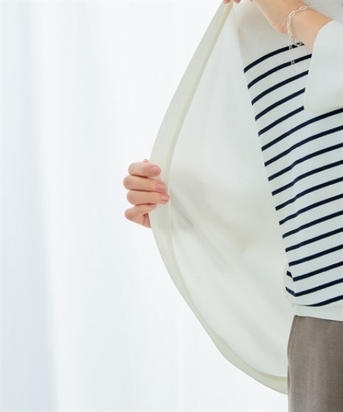 7days Life Styling(セブンデイズライフスタイリング)の「シルケットポンチ袖ボリュームトッパーカーディガン(カーディガン/ボレロ・レディース・グレイッシュベージュ/ブラック/オフホワイト/ミント・S/L/3L/M/LL)」の18枚目の写真