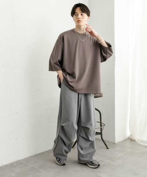SENSE OF PLACE by URBAN RESEARCH（センスオブプレイスバイアーバンリサーチ）の「イージーパラシュートパンツ（その他パンツ・メンズ・チャコールグレー/ライトグレー・MEDIUM/LARGE）」の17枚目の写真
