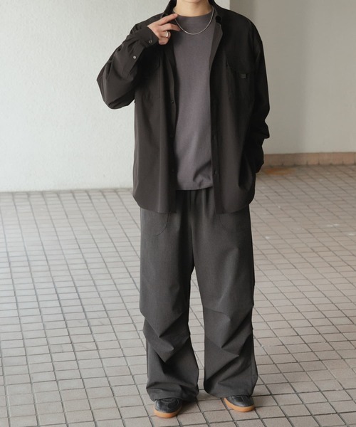 SENSE OF PLACE by URBAN RESEARCH（センスオブプレイスバイアーバンリサーチ）の「イージーパラシュートパンツ（その他パンツ・メンズ・チャコールグレー/ライトグレー・MEDIUM/LARGE）」の22枚目の写真