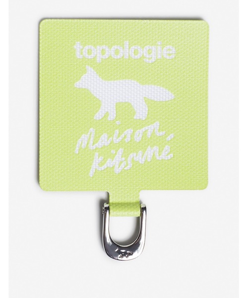 Maison Kitsune（メゾンキツネ）の「MAISON KITSUNE X TOPOLOGIE PHONE STRAP ADAPTER（スマホグッズ・メンズ・ブラック/ライム/オレンジ・U）」の7枚目の写真