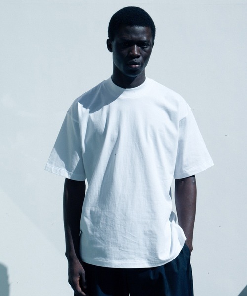 BIOTOP（ビオトープ）の「【Hanes for BIOTOP】US COTTON MOCK NECK T-SHIRTS 2P（Tシャツ/カットソー・メンズ・ホワイト系その他・S/M/L/XL）」の2枚目の写真