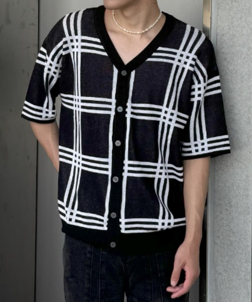 ボーダーラインVネックサマーTシャツ（Tシャツ/カットソー）｜Otte