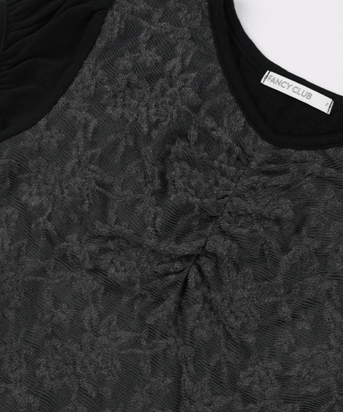 FANCY CLUB／レーススカーフSET T（Tシャツ/カットソー）｜FANCY