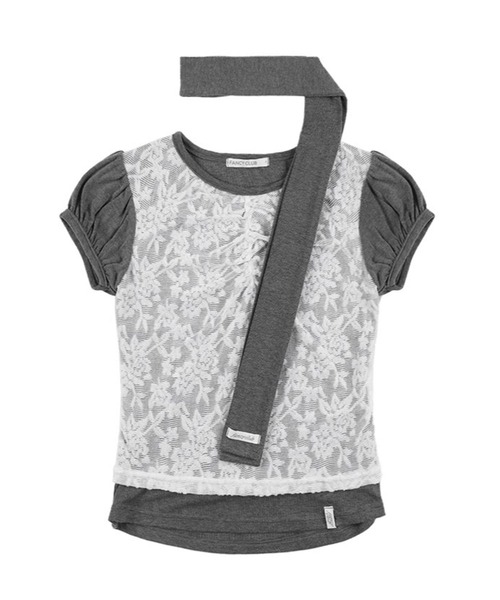FANCY CLUB(ファンシークラブ)の「FANCY CLUB/レーススカーフSET T(Tシャツ/カットソー・レディース・グレー/ブラック・FREE)」の15枚目の写真