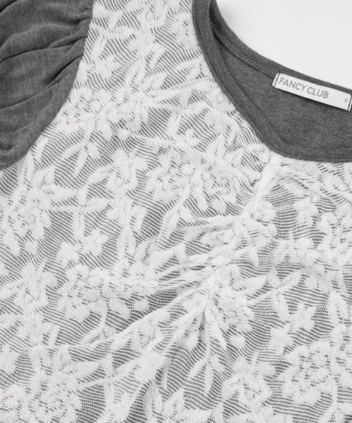 FANCY CLUB(ファンシークラブ)の「FANCY CLUB/レーススカーフSET T(Tシャツ/カットソー・レディース・グレー/ブラック・FREE)」の17枚目の写真