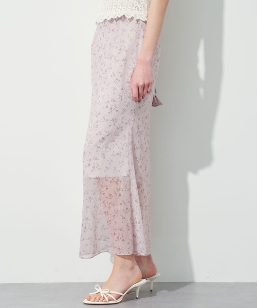 ME COUTURE(ミークチュール)の「ラメドットフルールスカート(スカート・レディース・ベビーピンク/ベージュ・0/1)」の13枚目の写真