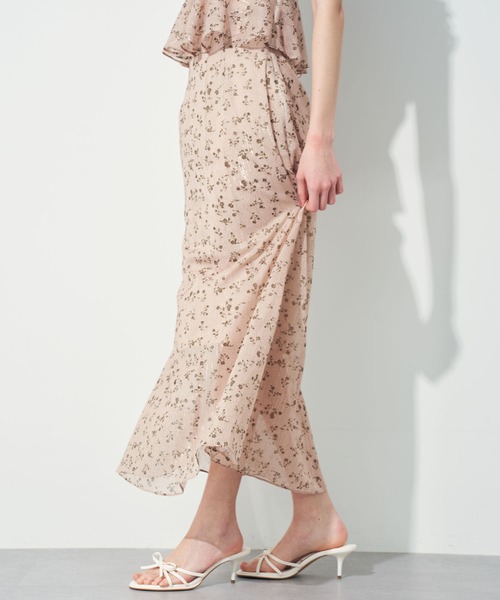 ME COUTURE(ミークチュール)の「ラメドットフルールスカート(スカート・レディース・ベビーピンク/ベージュ・0/1)」の9枚目の写真