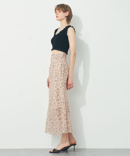 ME COUTURE(ミークチュール)の「ラメドットフルールスカート(スカート・レディース・ベビーピンク/ベージュ・0/1)」の22枚目の写真