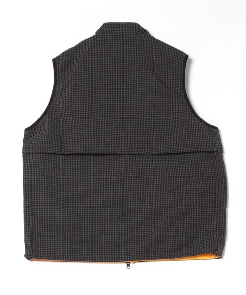 トップス WILD THINGS GECKO REVERSIBLE VEST BLACK WILD THINGS】GECKO REVERSIBLE VEST ゲッコーリバーシブル