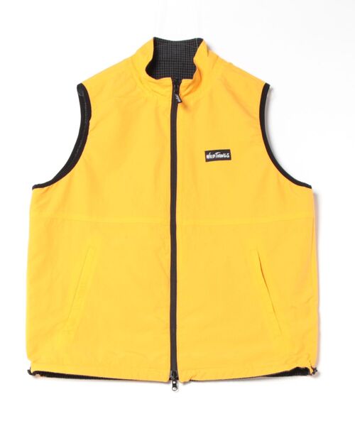 トップス WILD THINGS GECKO REVERSIBLE VEST BLACK WILD THINGS