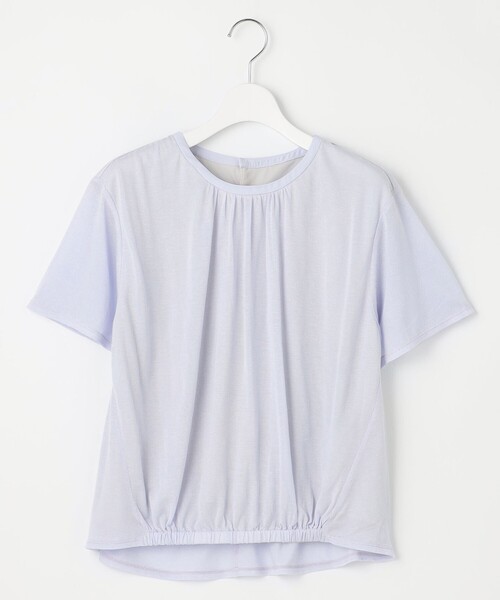 J.PRESS(ジェイプレス)の「【洗える】ミラノ風天竺シアー カットソー(Tシャツ/カットソー・レディース・ベージュ系/ネイビー系/ホワイト系/サックスブルー系・MEDIUM/LARGE)」の7枚目の写真