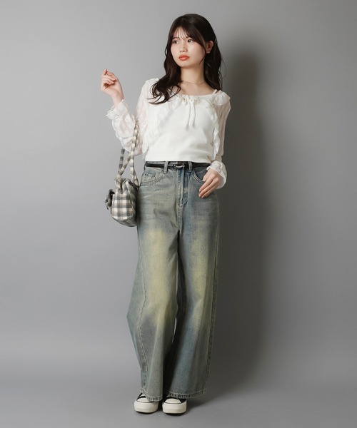 SPINNS（スピンズ）の「一番使いやすい丈感目指しました！/カップ付き ショート丈キャミソール/2サイズ・5色展開（キャミソール・レディース・ナチュラル/カーキ/オフホワイト/ブラック/チャコール・M/S）」の17枚目の写真