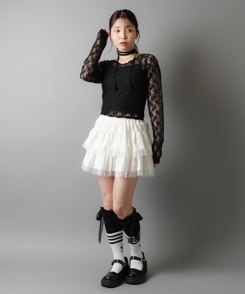 SPINNS（スピンズ）の「一番使いやすい丈感目指しました！/カップ付き ショート丈キャミソール/2サイズ・5色展開（キャミソール・レディース・ナチュラル/カーキ/オフホワイト/ブラック/チャコール・M/S）」の20枚目の写真