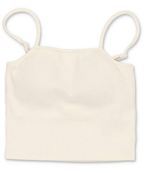 SPINNS（スピンズ）の「一番使いやすい丈感目指しました！/カップ付き ショート丈キャミソール/2サイズ・5色展開（キャミソール・レディース・ナチュラル/カーキ/オフホワイト/ブラック/チャコール・M/S）」の13枚目の写真